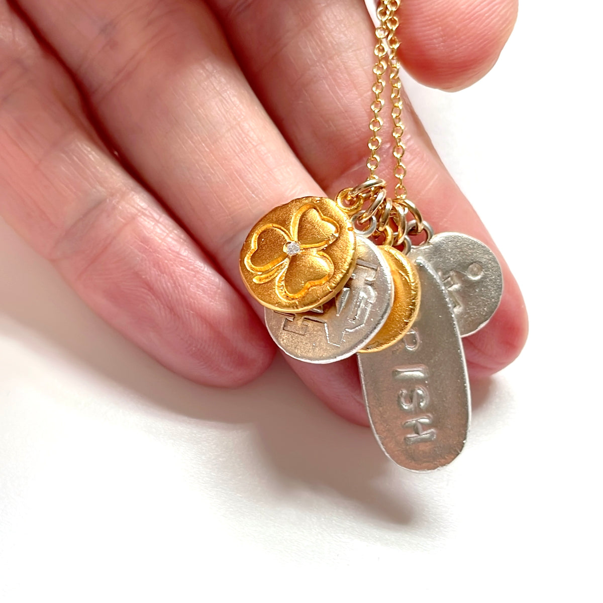 Build Your Own ND Charm Necklace Gold MAS Designs Jewelry