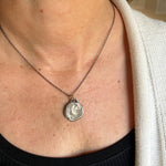 One of a Kind Signet Charm Necklace Silver