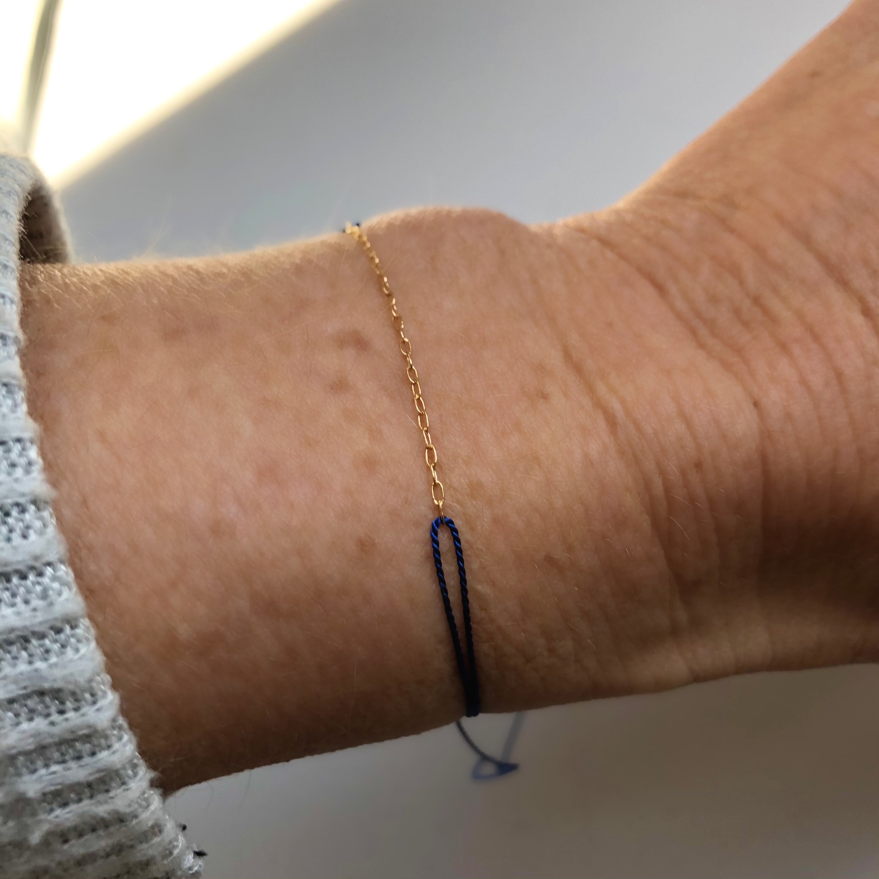 Israel Fundraiser Blue String Bracelet