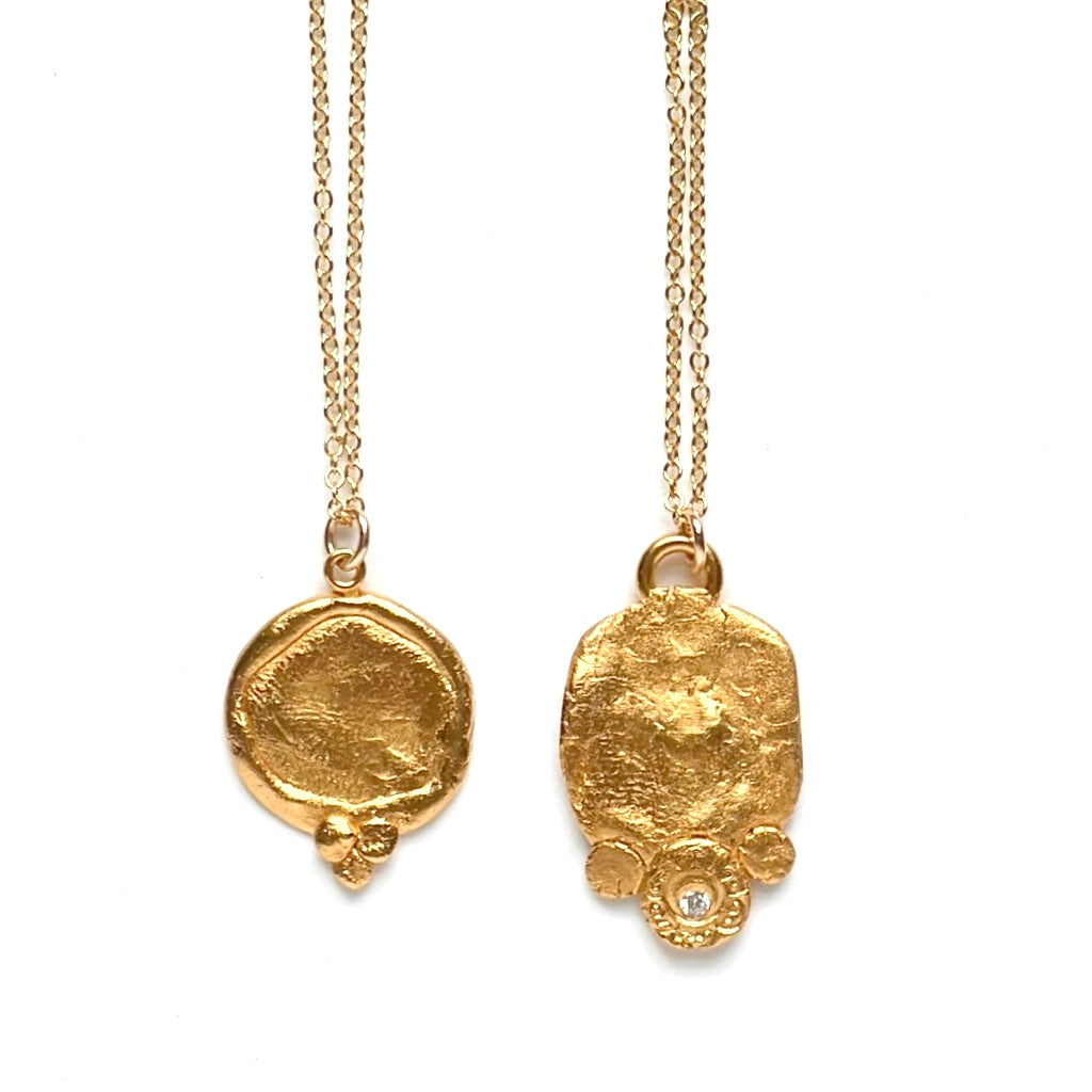 One of a Kind Pendant Necklace Gold II