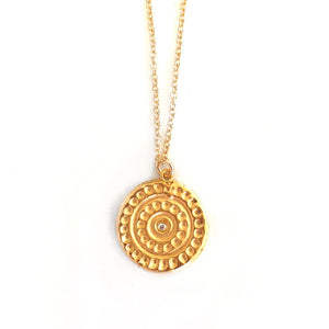 Strength Charm Necklace Gold - MAS Designs