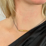 One of a Kind Bar Necklace Gold 20107