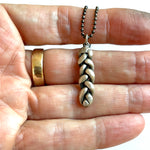 Challah Pendant Necklace Silver