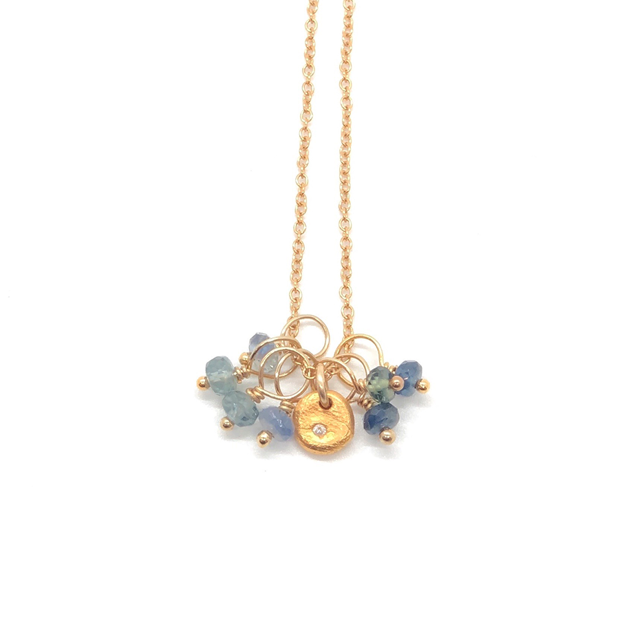Hidden Lights Beaded Necklace Gold - MAS Designs