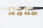 Ring Around The Rosie Hanging Earrings Gold - MAS Designs