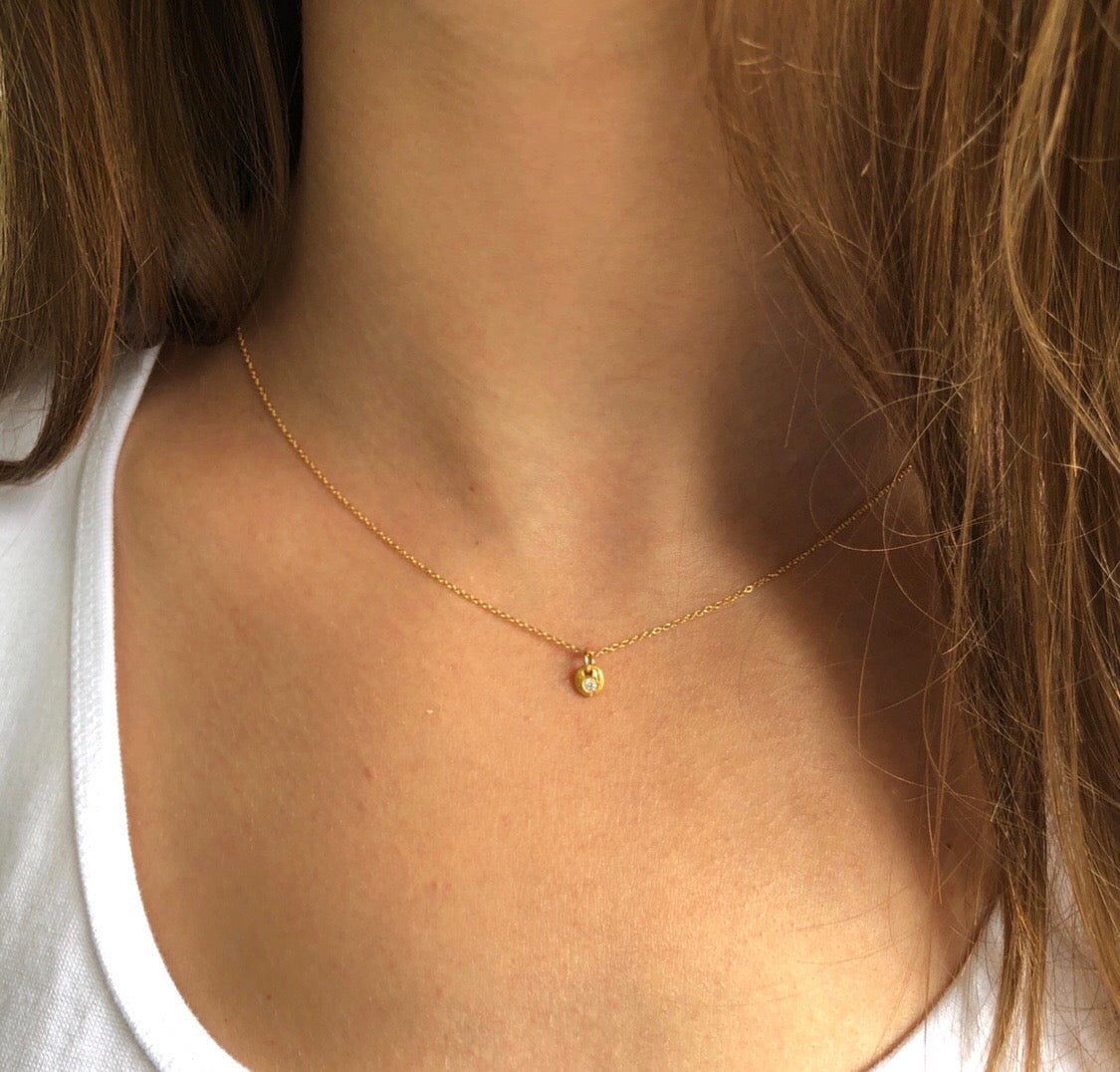 Little Lights Charm Necklace Gold - MAS Designs