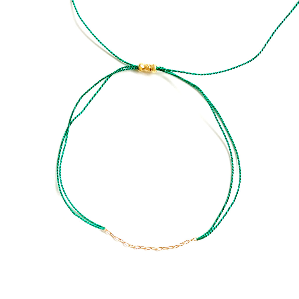 Green String Bracelet