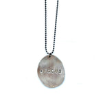 One of a Kind Focus Charm Necklace Silver