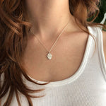 Hamsa Protection Charm Necklace Silver - MAS Designs
