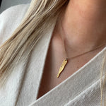 One of a Kind Long Charm Necklace Gold 20104