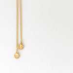 Initial Letter Charm Necklace Charm Gold - MAS Designs