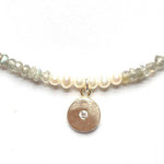 One of a Kind Labradorite with Pearls Little Lights Charm Necklace 20096