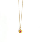 Little Lights Charm Necklace With Colored Crystal