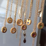 Little Lights Charm Necklace With Colored Crystal