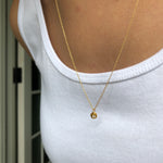 Little Lights Charm Necklace With Colored Crystal