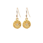 Circles of Life Hanging Earrings Gold - MAS Designs