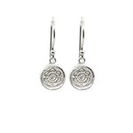 Circles of Life Hanging Earrings Silver - MAS Designs