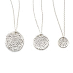 Circles of Life Charm Necklace Silver - MAS Designs