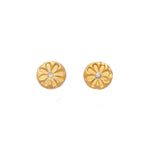 Daisy Diamond Stud Earrings Gold - MAS Designs