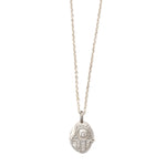 Hamsa Protection Charm Necklace Silver - MAS Designs