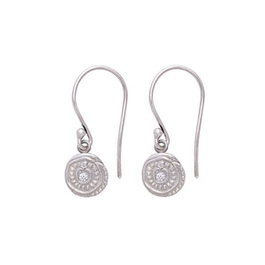 Ring Around The Rosie Hanging Earrings Silver - MAS Designs