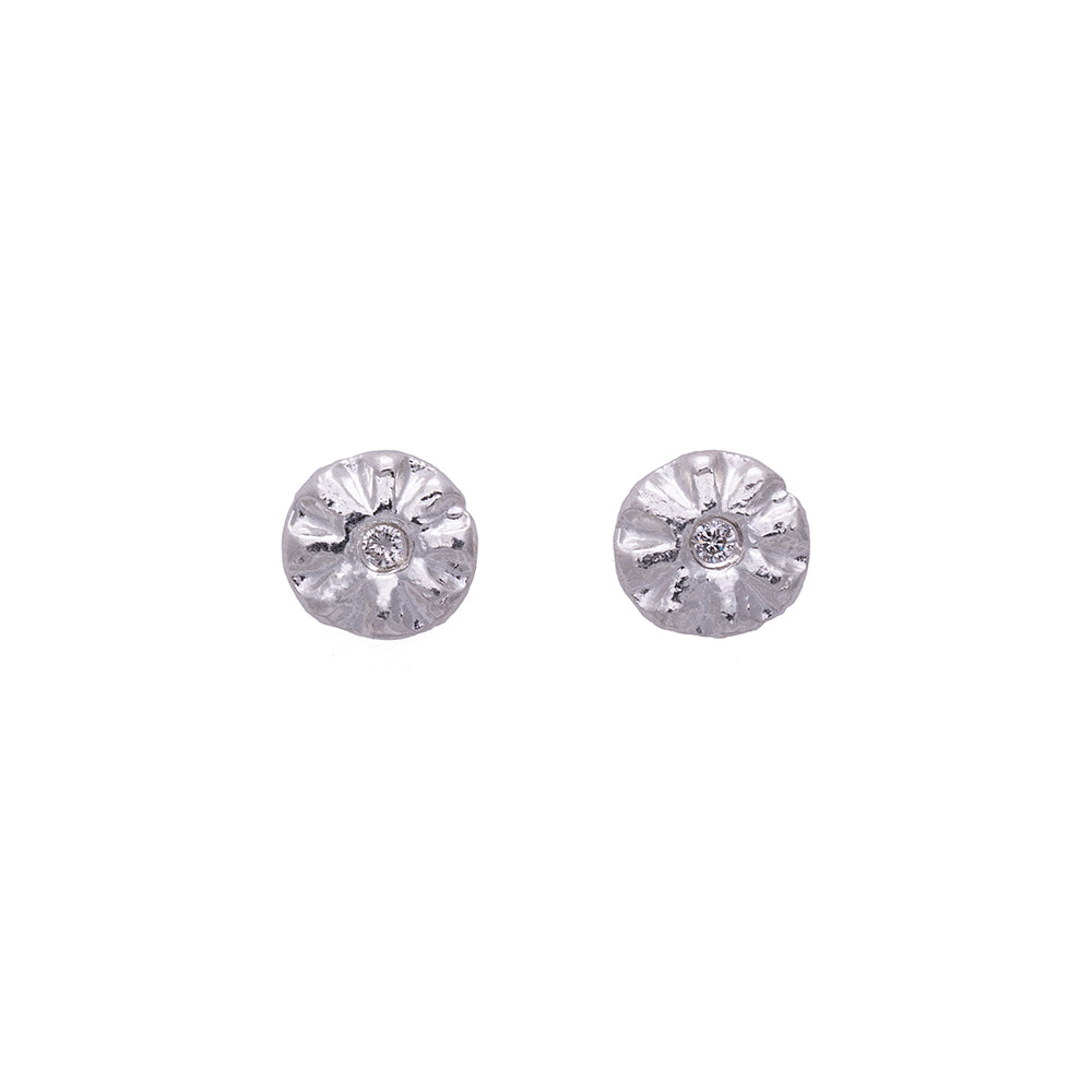 Sparks of Joy Diamond Stud Earrings Silver - MAS Designs