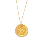 Wheel of Life Charm Necklace Gold - MAS Designs