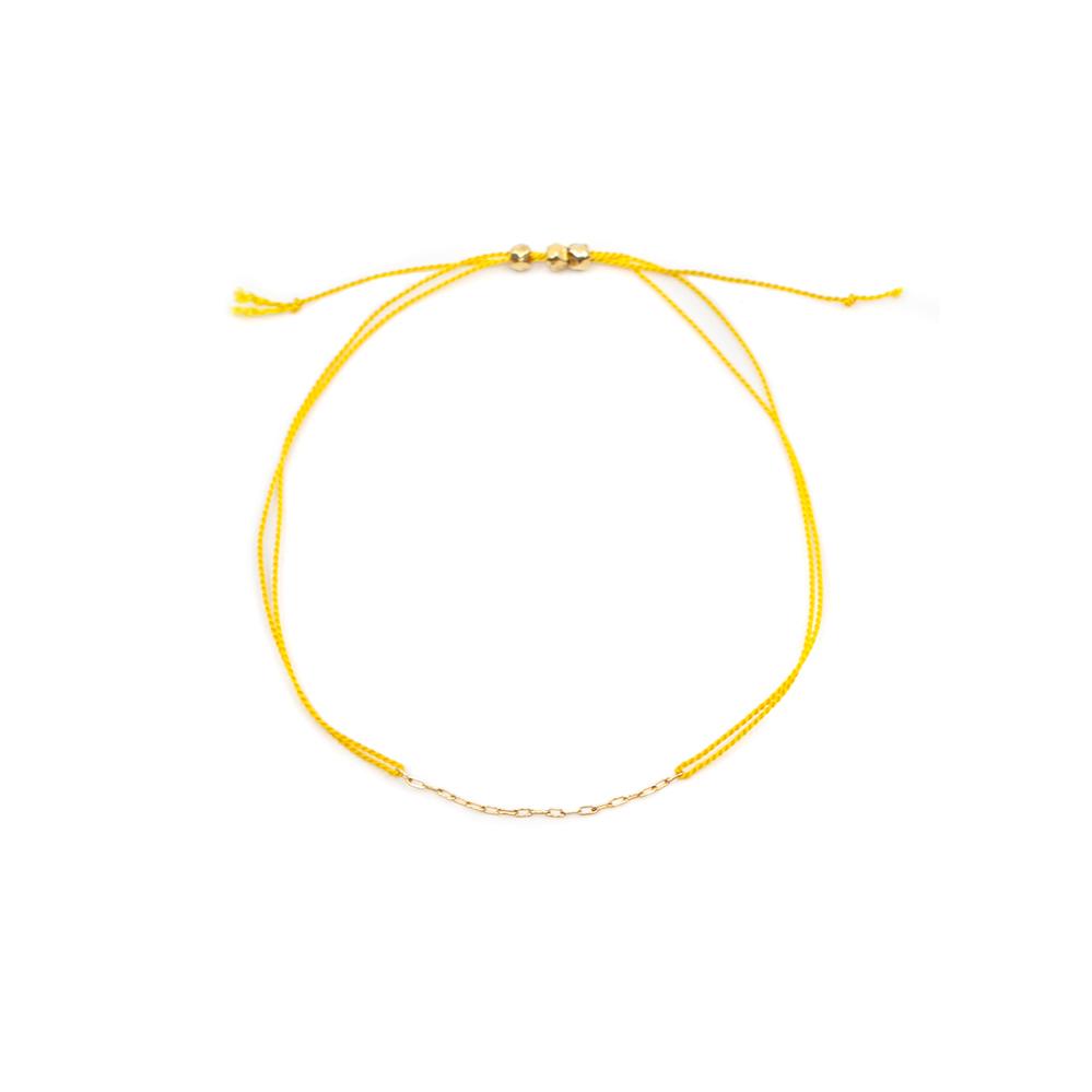 Yellow thread bracelet Clearance