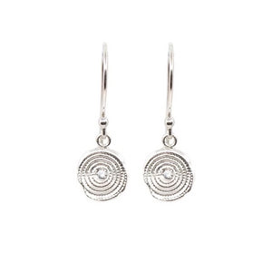 Zen Circles Hanging Earrings Silver - MAS Designs