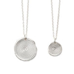 Zen Circles Charm Necklace Silver - MAS Designs