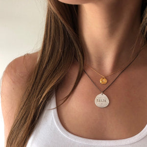 Pretty Flower Charm Necklace Gold - MAS Designs