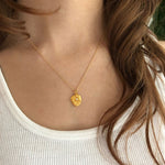 Hamsa Protection Charm Necklace Gold - MAS Designs