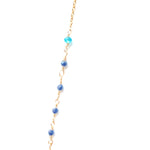 One of a Kind Mixed Metal Blue Lapis Necklace 20109