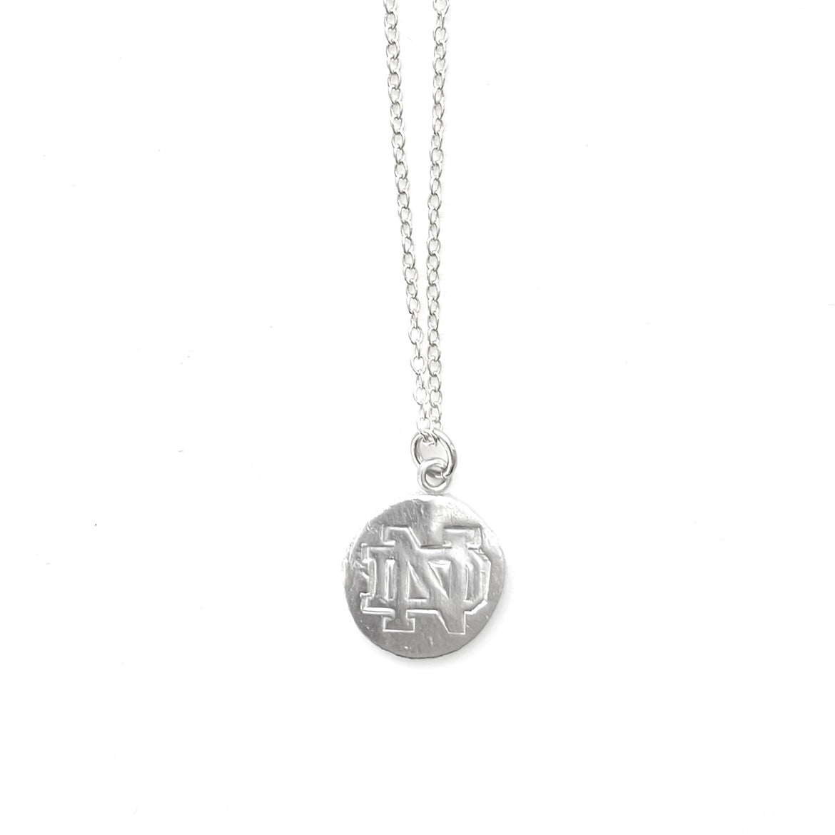 ND Charm Necklace Silver