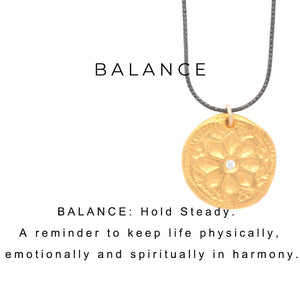 Balance Charm Necklace Charm Gold - MAS Designs
