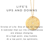 Circles of Life Charm Necklace Gold - MAS Designs