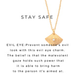 Evil Eye Protection Charm Necklace Gold - MAS Designs
