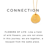 Flower of Life Charm Necklace Gold - MAS Designs