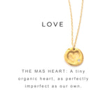 Heart Charm Necklace Gold - MAS Designs