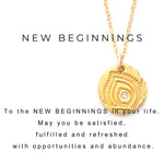 New Beginnings Charm Necklace Gold - MAS Designs