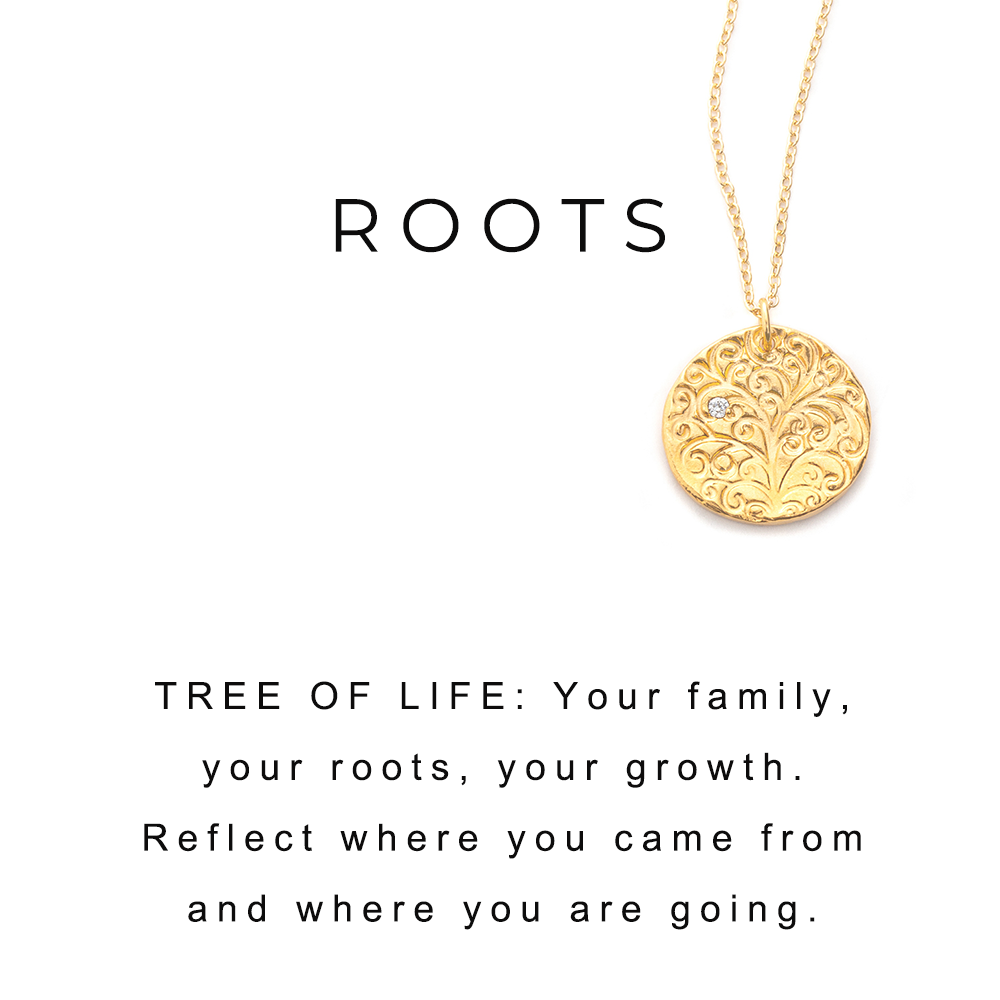 Tree of Life Charm Necklace Gold - MAS Designs