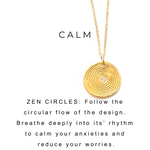Pyrite Beaded Necklace Zen Charm Gold - MAS Designs