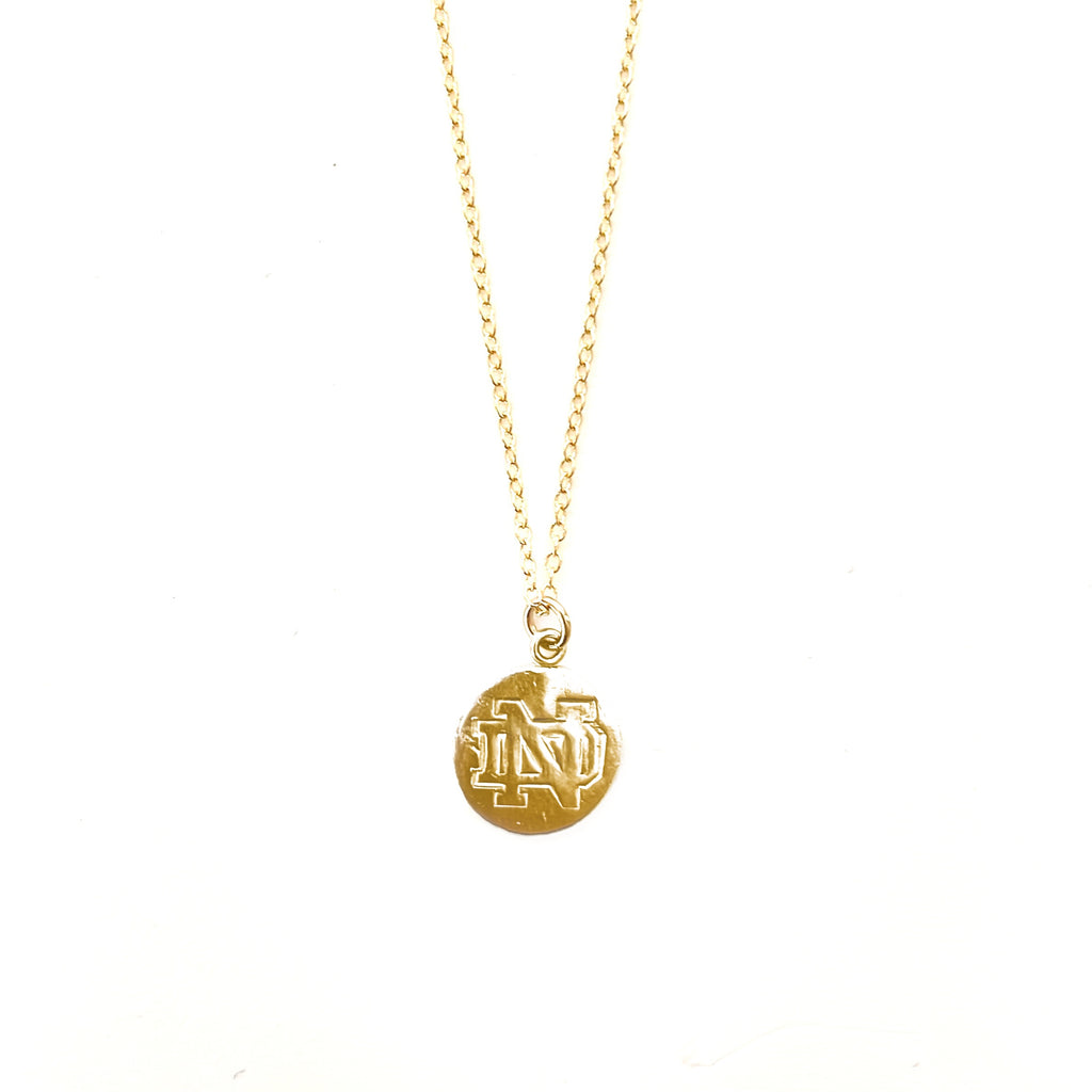 ND Charm Necklace Gold