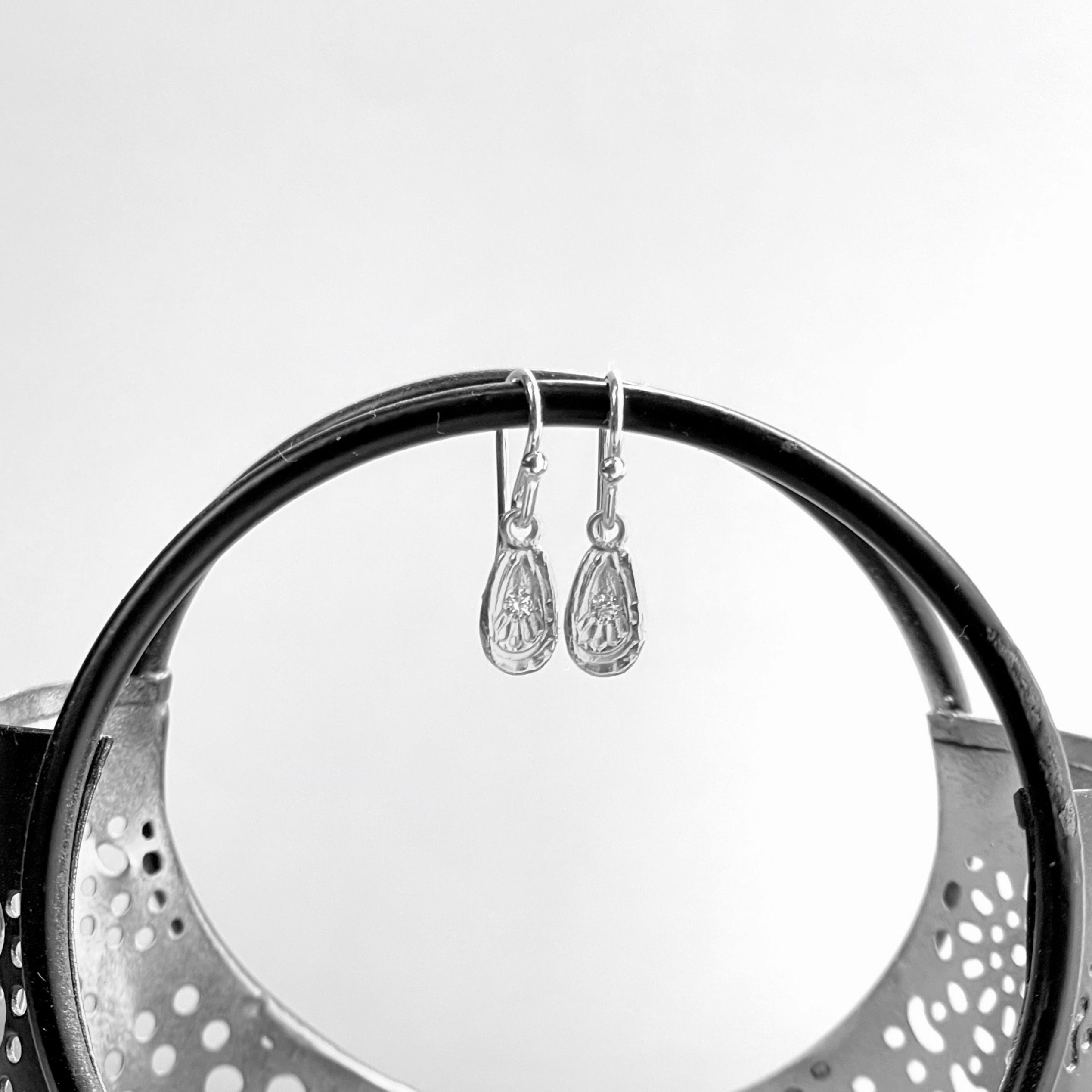 Paisley Hanging Earrings Silver