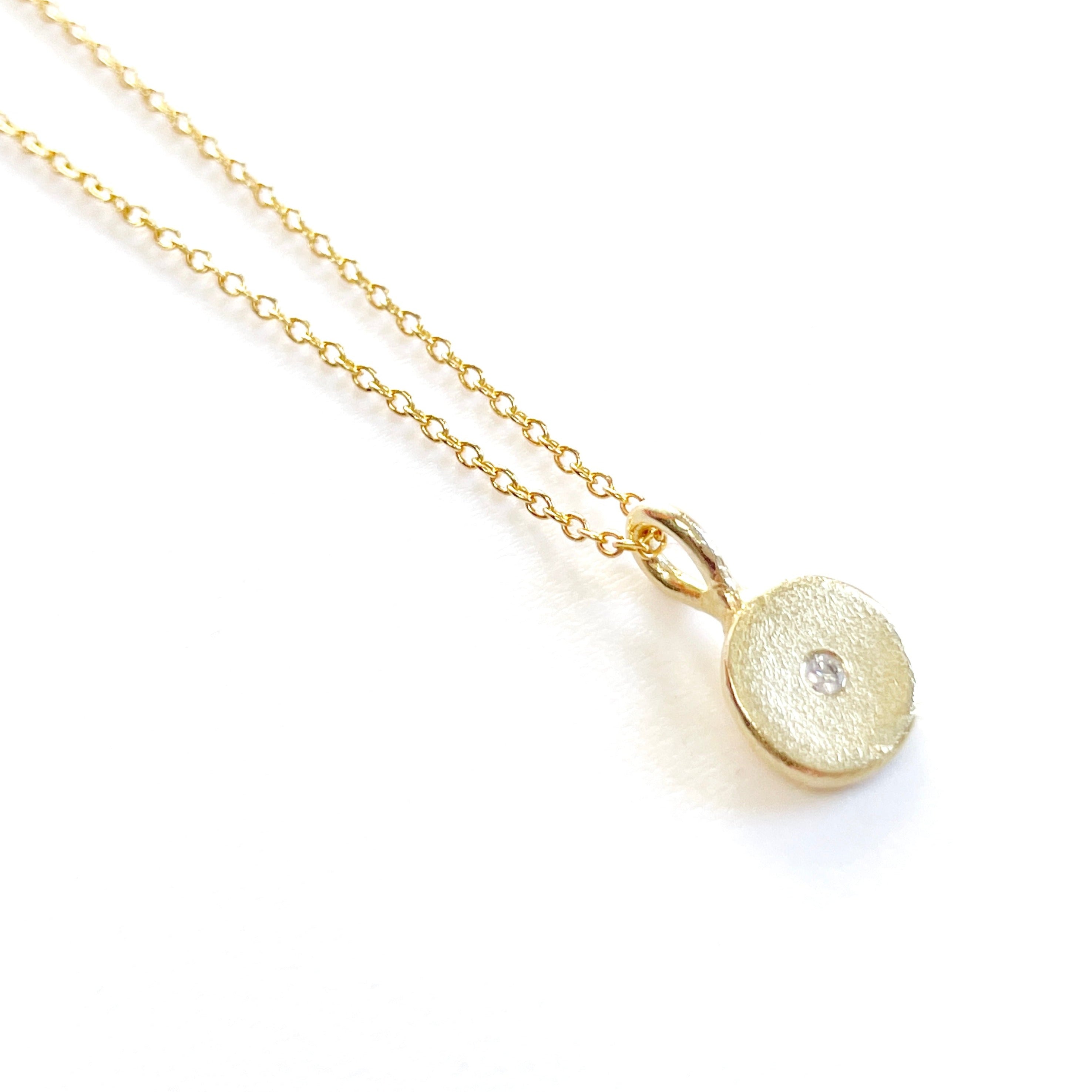 Precious Charm Necklace 14k Solid Gold