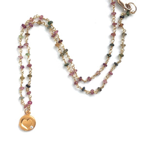 Rainbow-tourmaline-bead-necklace-heart-charm-necklace-gold-MAS-Designs-Jewelry