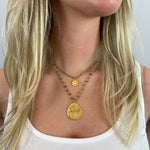 Shamrock XL Charm Necklace Gold
