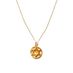 Star of David Pendant Necklace Gold
