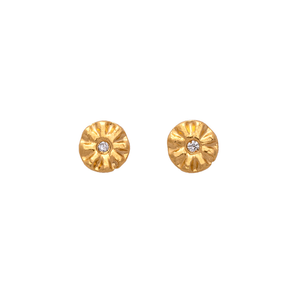 Sparks of Joy Diamond Stud Earrings Gold - MAS Designs