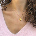 Wave Charm Necklace Gold - MAS Designs